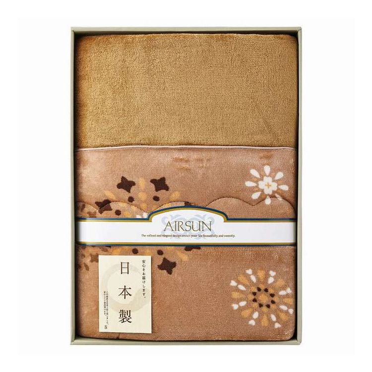 吸湿発熱わた入り国産やわらかタッチ毛布ふとん SV-4010 ギフト プレゼント(代引不可)【送料無料】