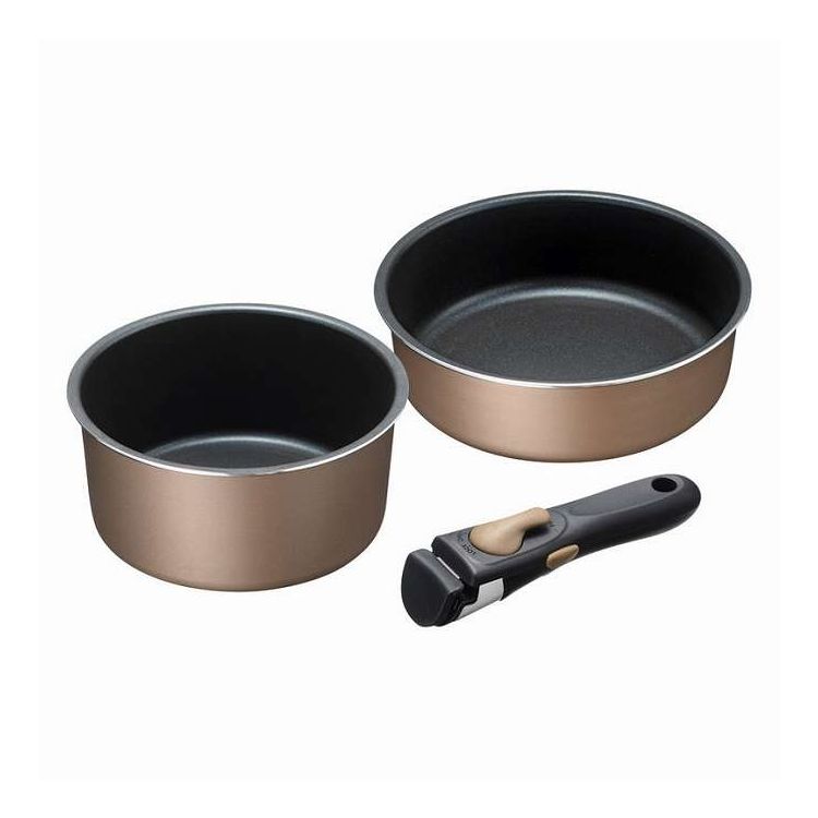 IH対応着脱ハンドル鍋2点セット ブラナーノ2 MB-2438 ギフト プレゼント(代引不可)【送料無料】