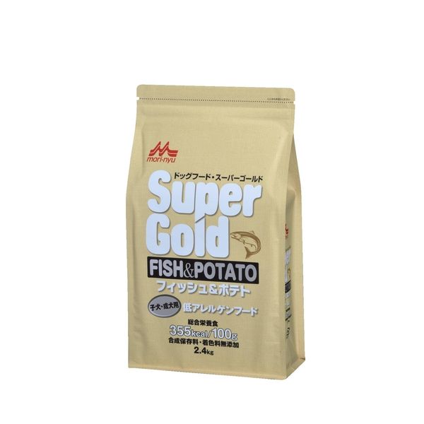 Super Gold - 森乳サンワールド SGフィッシュ&ポテト子犬・成犬用2.4kg【送料無料】