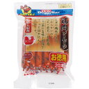 【商品詳細】鶏の旨味をギュッと詰め込んだ、やわからかなソーセージ。カルシウム配合。携帯・保存に便利な、個別フィルム包装。・愛犬の大好物、鶏の旨味をギュッと詰め込んだやわからかなソーセージおやつ。・愛犬の大好きな鶏肉にカルシウムを加えた特製ソーセージ。・人間用の食品のような調味や調理はしていない愛犬仕様のスペシャルなソーセージ。 ・噛む力の弱い幼犬や高齢犬にも食べやすいソフトな質感。・個別のケーシング包装で品質を保持。散歩やお出かけなどの屋外への携帯にも便利。【分類】ドッグフード　間食　おやつ　ジャーキー　鶏・ササミ　【原材料】鶏肉、コーンスターチ、大豆たん白、卵、肝油、ミネラル類（ナトリウム、カルシウム、亜鉛）、増粘安定剤（カラギナン）、保存料(ソルビン酸カリウム)、酸化防止剤（ビタミンC）、リン酸塩【保証成分】粗たん白質:10％以上粗脂肪:7％以上粗繊維:0.1％以下粗灰分:4％以下水分:70％以下【エネルギー】180kcal/100g【給与方法】1日の目安給与量 幼犬・超小型成犬（体重5KG以下）：1〜2本、小型成犬（体重5〜11KG）：2〜3本、中型成犬（体重11〜23KG）：3〜5本、大型成犬（体重23〜40KG）：5〜8本【賞味期限】13カ月【完成サイズ】230×160×35【原産国または製造地】中国【諸注意】・ペットフードとしての用途をお守りください。・記載表示を参考に与えすぎないようご注意ください。・商品パッケージの「注意」及び「与え方」を必ずお読みください。【送料について】北海道、沖縄、離島は送料を頂きます。