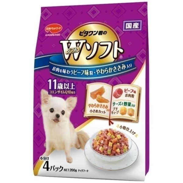 Vitaone - 日本ペットフード ビタワン君のWソフト 11歳以上 200g