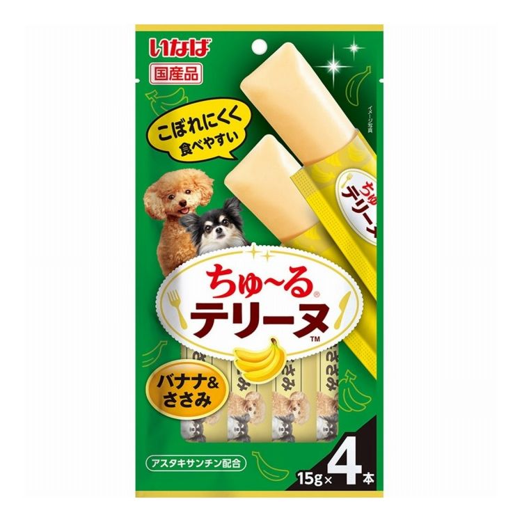 いなばペットフード ちゅ~るテリーヌ バナナ&ささみ 15g×4本