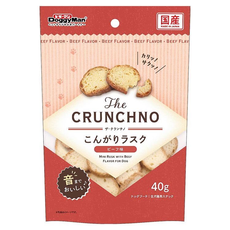 ドギーマン The CRUNCHNO こんがりラスク ビーフ味 40g