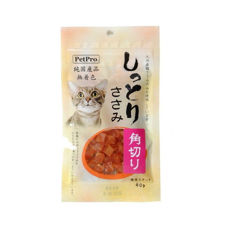 ペットプロ 純国産しっとりささみ 角切り 40g