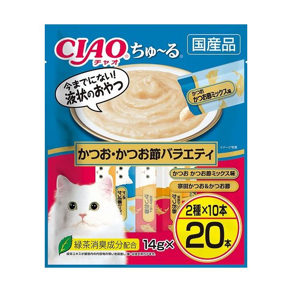 いなばペットフード CIAO ちゅ~る かつお・かつお節バラエティ 14g×20本