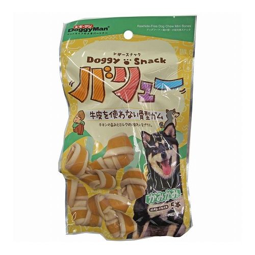 Ball Shape - ドギーマンハヤシ ドギースナックバリュー 牛皮を使わない骨型ガム 5本