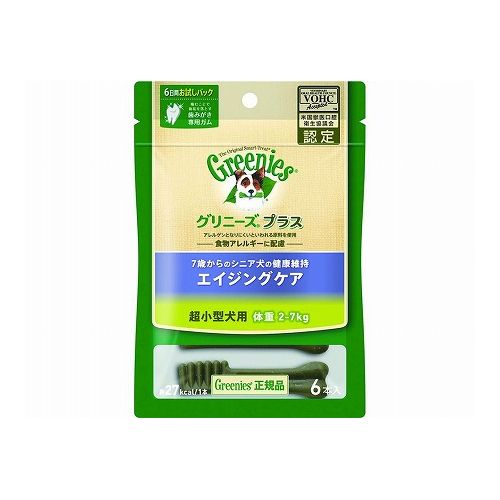 マースジャパンリミテッド グリニーズ プラス エイジングケア 超小型犬用 2-7kg 6本
