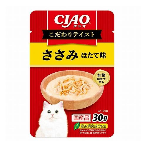 いなばペットフード CIAO こだわりテイスト ささみ ほたて味 30g