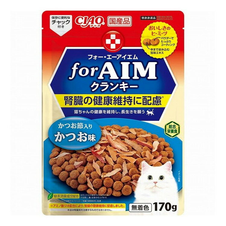 いなばペットフード CIAO forAIMクランキー かつお節入り かつお味 170gのサムネイル