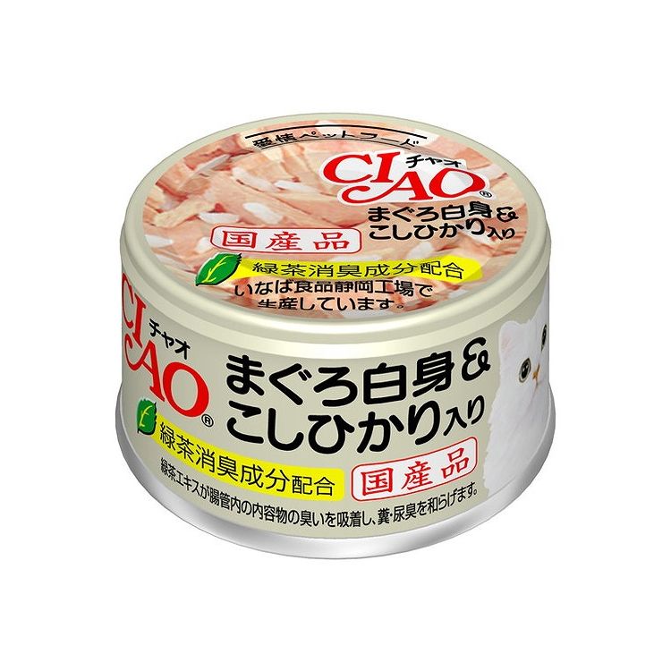 Other Wet Food - 【6個セット】 CIAO まぐろ白身&こしひかり入り 85g x6