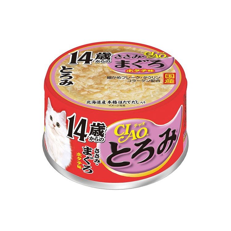 Other Wet Food - 【6個セット】 CIAO とろみ 14歳からのささみ・まぐろ ホタテ味 80g x6