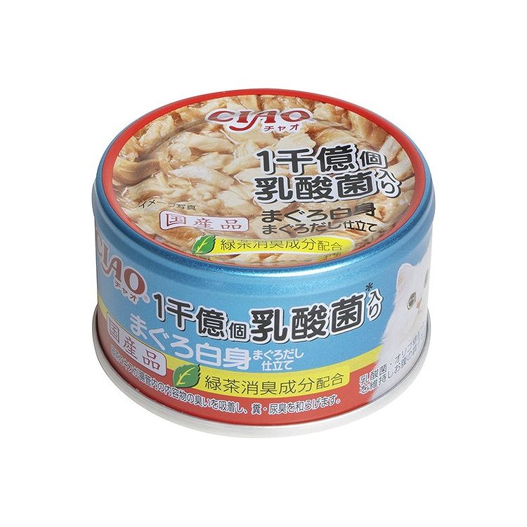 【6個セット】 CIAO 1千億個乳酸菌入り まぐろ白身 まぐろだし仕立て 85g x6