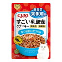 【12個セット】 CIAO すごい乳酸菌クランキー かつお節入り かつお味 200g x12【送料無料】
