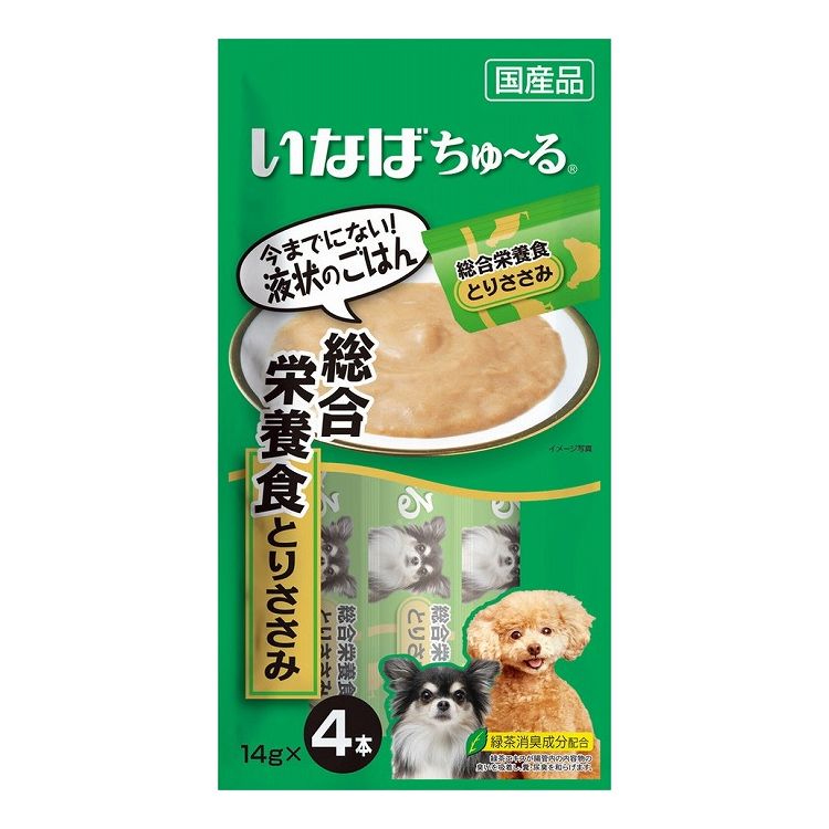 【12個セット】 いなば ちゅ~る 総合栄養食 とりささみ 14g×4本 x12【送料無料】