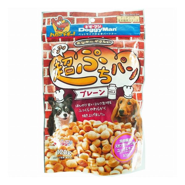 【3個セット】 ドギーマン おなかにやさしい ワンワン超ぷちパン 120g x3