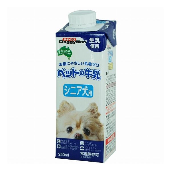 【6個セット】 ドギーマン ペットの牛乳 シニア犬用 250ml x6 1