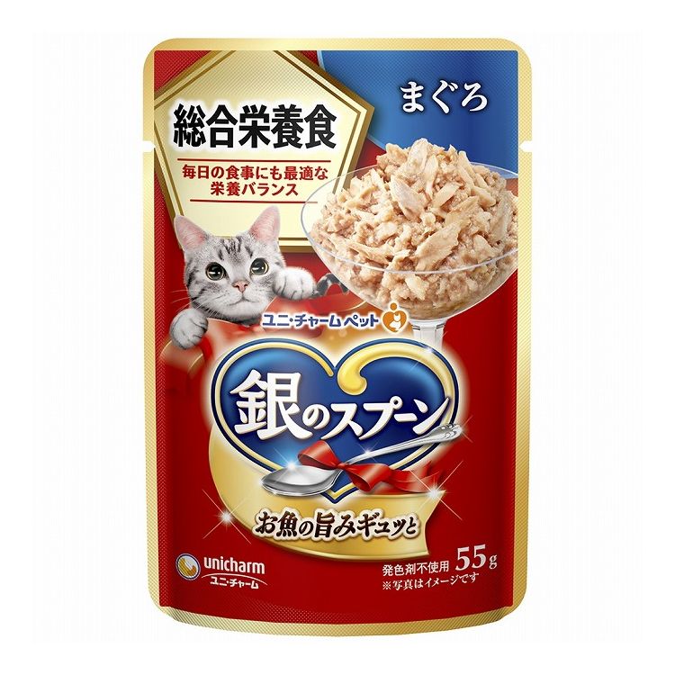 【取り寄せ品のご注意事項（ご注文前にご確認ください）】・本商品は原則注文後のキャンセルはお受けできません。・本商品と他商品で同梱注文をいただき、仮に他商品が完売等でご用意できない場合でも本商品は発送させていただきます。・本商品を複数（2点以上）注文いただき、完売等で注文数のご用意できない場合でもご用意できた数量は発送させていただきます。【商品説明】お魚の旨みギュッと・毎日の食事にも最適な栄養バランスの総合栄養食・たっぷりの身とうまみで抜群のおいしさを実現●原材料(成分)魚介類(まぐろ、かつお、あじ、フィッシュエキス)、油脂類、チキン、小麦グルテン、酵母エキス、卵パウダー、増粘安定剤(加工でん粉、増粘多糖類)、調味料、ミネラル類(Ca、Cl、Cu、Fe、l、K、Mg、Mn、Na、P、Se、Zn)、ビタミン類(A、B1、B2、B6、B12、D、E、K、コリン、ナイアシン、パントテン酸、ビオチン、葉酸)、アミノ酸類(タウリン)●エネルギー約75kcal/100g●賞味／使用期限(未開封)720日※仕入れ元の規定により3ヵ月を切った商品は出荷致しません●保存方法・直射日光を避け、風通しのよい場所に保管してください。・開封後は、早めに与えてください。●原産国または製造地タイ【送料について】北海道、沖縄、離島は送料を頂きます。