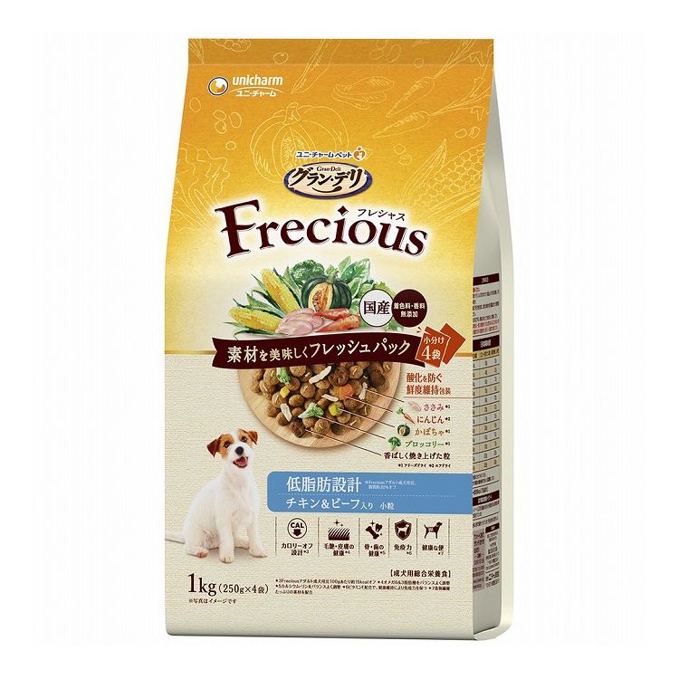 【2個セット】 ユニチャーム グラン・デリ フレシャス アダルト成犬用 低脂肪設計 チキン&ビーフ入り 1kg【送料無料】