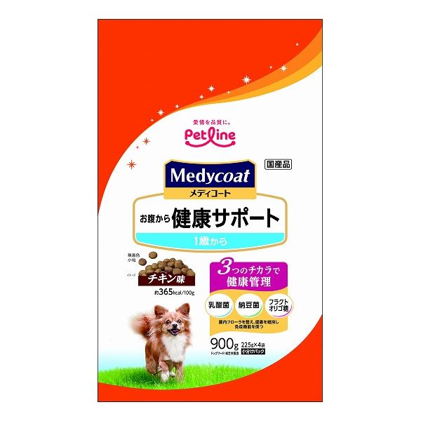Mature Dog - ペットライン メディコート お腹から健康サポート 1歳から 900g (225g×4)
