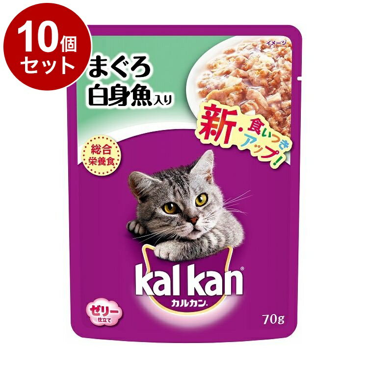 【10個セット】 カルカン パウチ 1歳から まぐろ 白身魚入り 70gのサムネイル