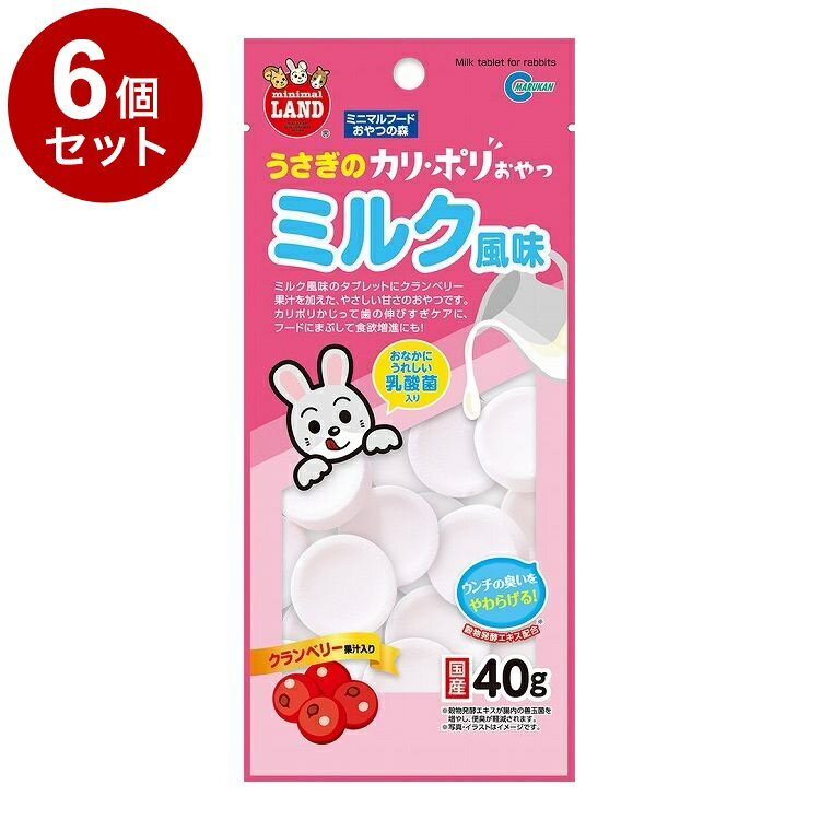 Other - 【6個セット】 マルカン うさぎのカリポリミルク風味 40g