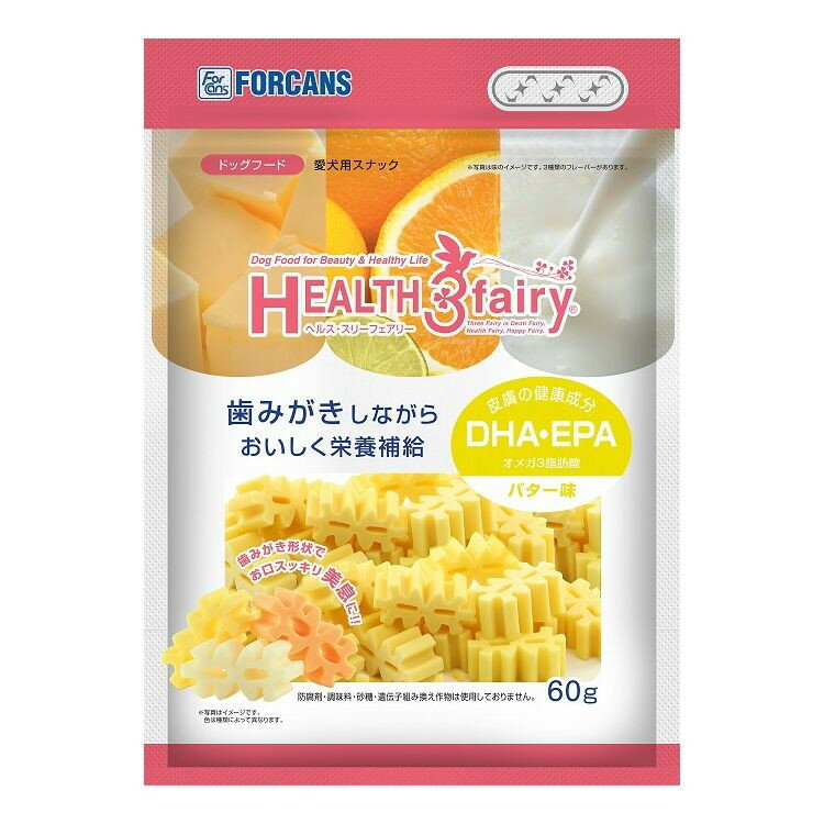 フォーキャンス ヘルス・スリーフェアリー オメガ3 バター味 60g