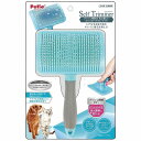 ペティオ Self Trimmer プッシュ掃除式 肌に優しいスリッカーブラシ ワイド