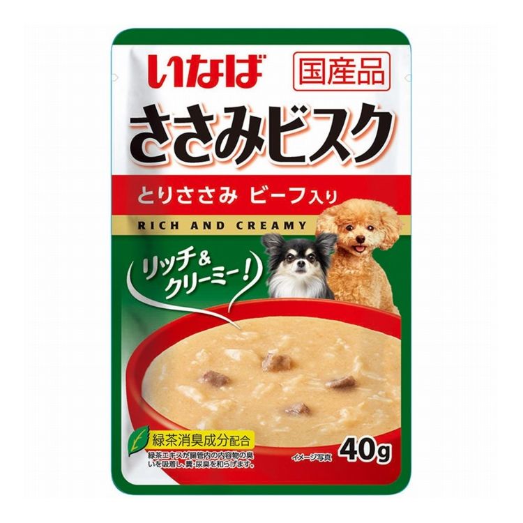 いなばペットフード ささみビスク とりささみ ビーフ入り 40g