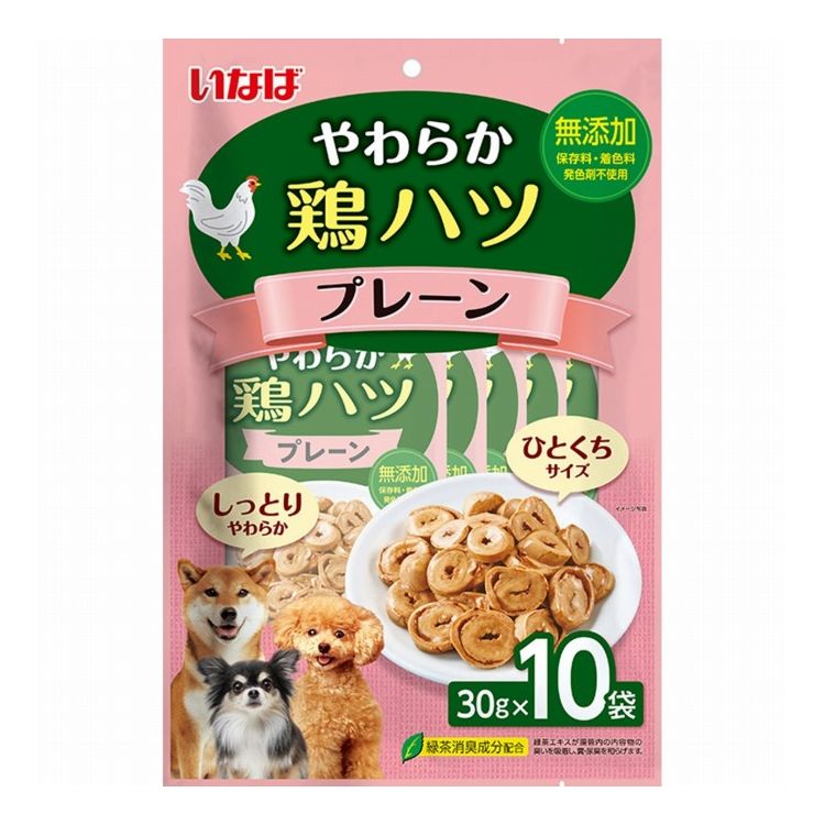 Dog Food - いなばペットフード やわらか鶏ハツ プレーン 30g×10袋