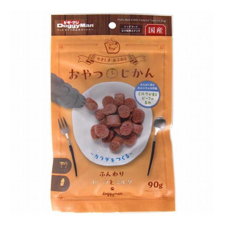 其它 - ドギーマン おやつじかん ふんわりビーフとミルク90g