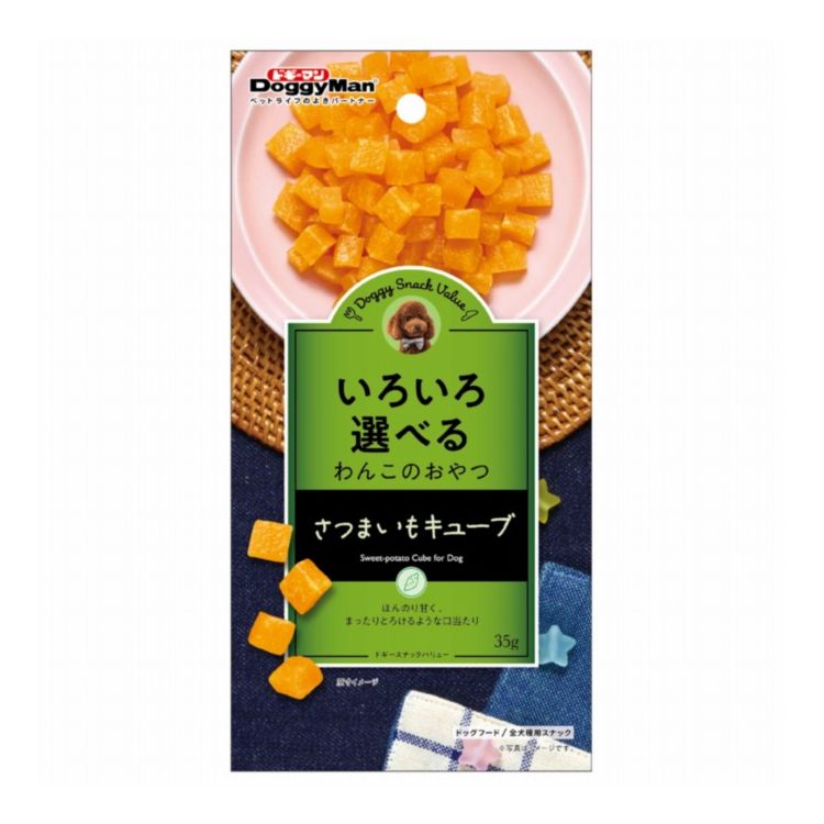 ドギーマン ドギースナックバリュー さつまいもキューブ 35g