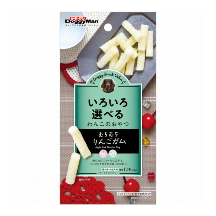 Ball Shape - ドギーマン ドギースナックバリュー むちむちりんごガム 35g(標準12本)