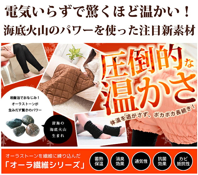 蓄熱足湯気分キルト裏フリースタイプ ピーチ(代引不可)【送料無料】 [2]