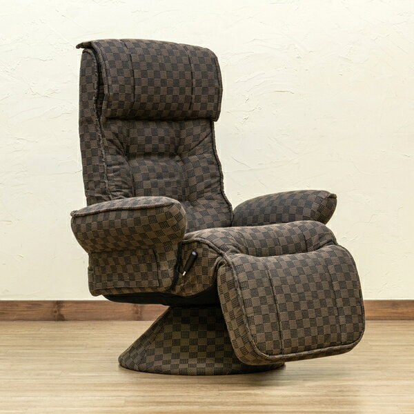 低反発入り レバー式リクライニングチェア 組立品【代引不可】 [2]