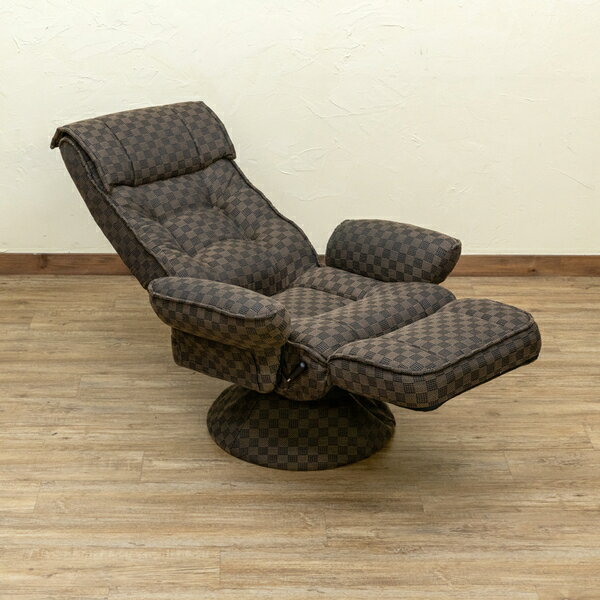 低反発入り レバー式リクライニングチェア 組立品【代引不可】 [3]