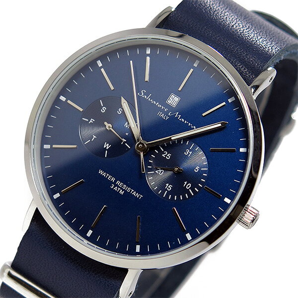 サルバトーレ マーラ クオーツ ユニセックス 腕時計 時計 SM15117-SSNVSV ネイビー