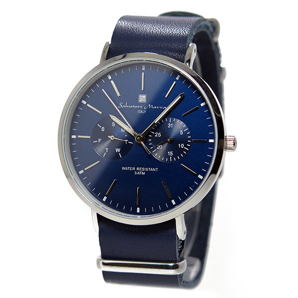 サルバトーレ マーラ クオーツ ユニセックス 腕時計 時計 SM15117-SSNVSV ネイビー