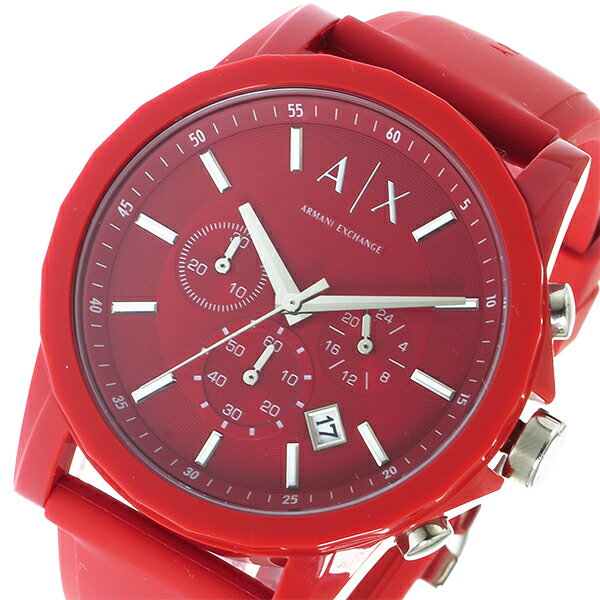 アルマーニ エクスチェンジ ARMANI EXCHANGE クロノ クオーツ メンズ 腕時計 時計 AX1328 レッド