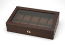 Wooden Watch Case 木製ウォッチケース（10本用） 856-121