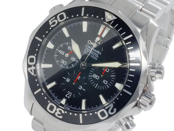 オメガ OMEGA シーマスター プロフェッショナル 300M 自動巻き クロノグラフ メンズ 腕時 ...