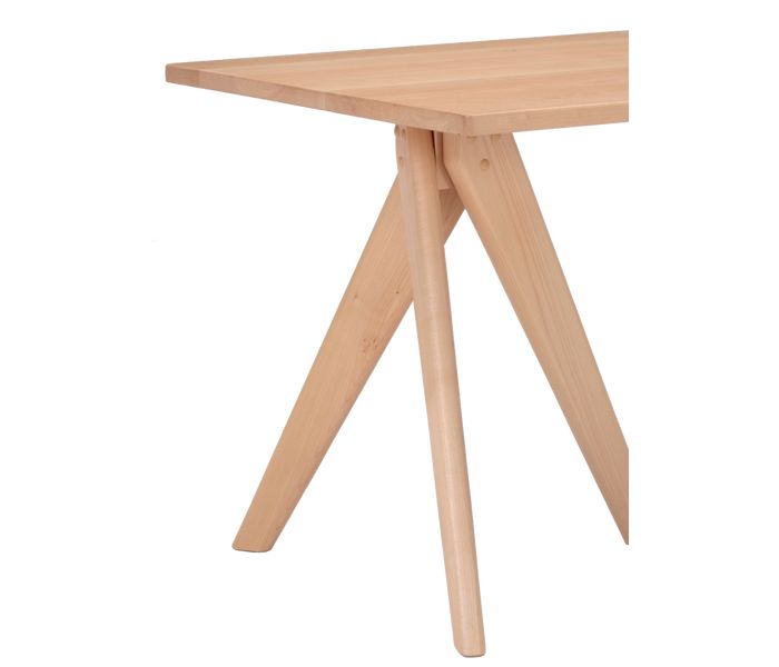 ミキモク ダイニングテーブル 楓の森 ナチュラル 角丸タイプ 80×140cm KMT-1410 KML-732 KNA(代引不可)【送料無料】 [3]