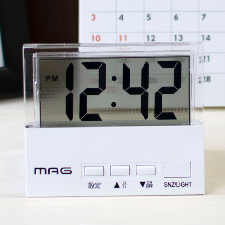 デジタル 置き時計 MAG 目覚まし時計