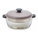 耐熱ガラス 調理鍋 2.0L 電子レンジ&オーブンにも使える 耐熱ガラス鍋 かわいい グレー LLG486 ロック&ロック レンチン 調理用品(代引不可)【送料無料】