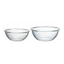 HARIO ハリオ 耐熱ガラス製浅型ボウル 2個セット MXPA-2806 満水容量M/2000ml L/2500ml レンジ調理 ミキシング用ボウル 食器 便利 耐熱ガラス製 浅型 ボウル 2個セット【送料無料】