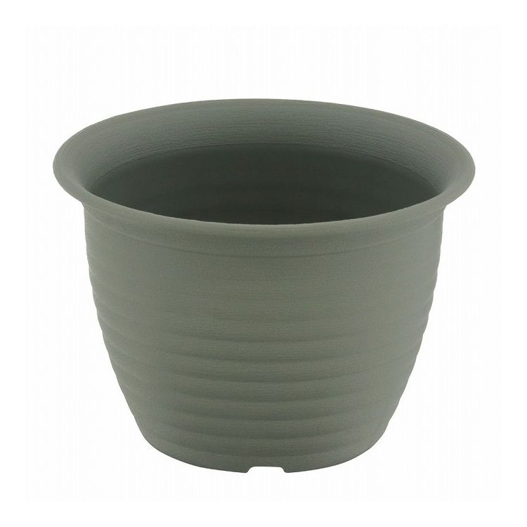 ベストコ フラワーリングポット 鉢 プランター 4号 モスグリーン MA-3257