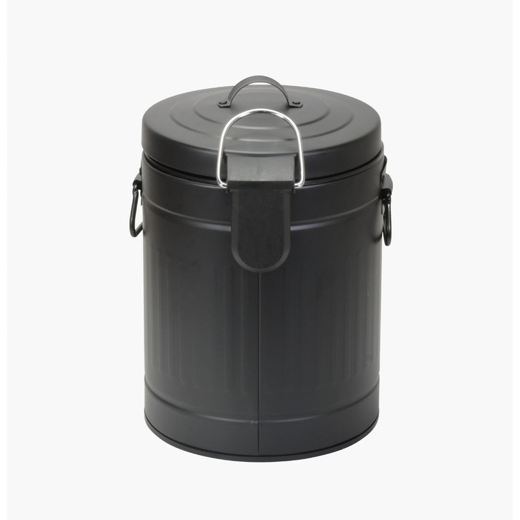 ベストコ ゴミ箱 ふた付き 5L ペダル式 静音設計 丸型 ブラック NQ-0193 Boite トラッシュカン【送料無料】 [2]