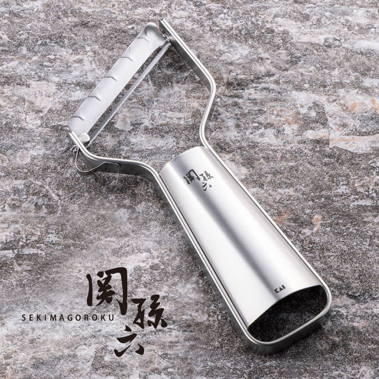 貝印 関孫六 オールステンレス 鋭角ピーラー 極刃 日本製 徹底的にこだわった切れ味 名刀の極み KAI DH3356 ピーラー 皮むき器 スライサー 食洗機対応(代引不可)【送料無料】