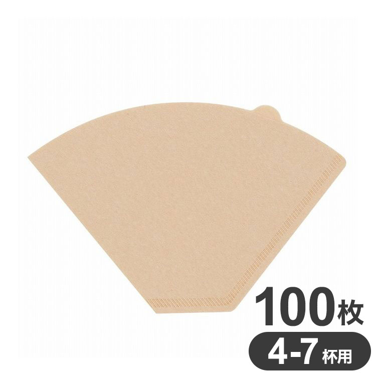 HARIO ハリオ 環境にやさしいコーヒー ペーパー フィルター 103 台形 4-7杯用 100枚入 ブラウン MA-443..