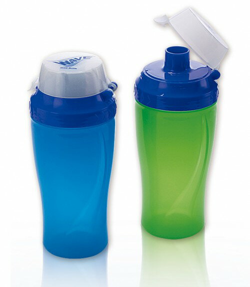 ウェーブ・ドリンクボトル 600ml(日本製) ウェーブ・ドリンクボトル（アソート）・グリーン/30点・ブルー/30点(代引き不可)【送料無料】
