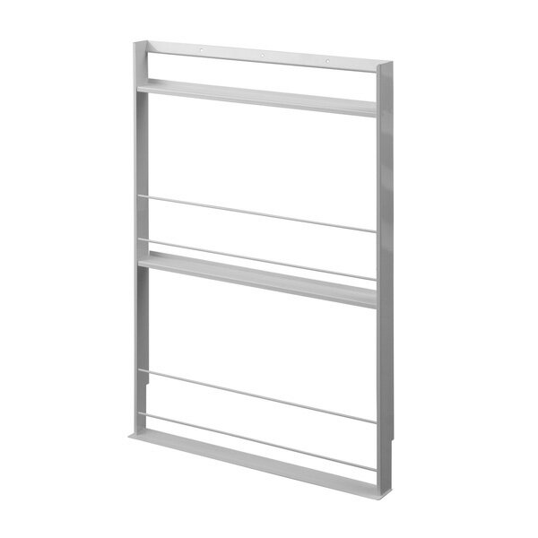 日本製 超薄型 壁面 ミニ コミックラック 幅59 白 ホワイト マガジンラック 本棚 すきま収納 収納 おし..